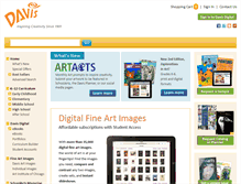 Tablet Screenshot of davisart.com